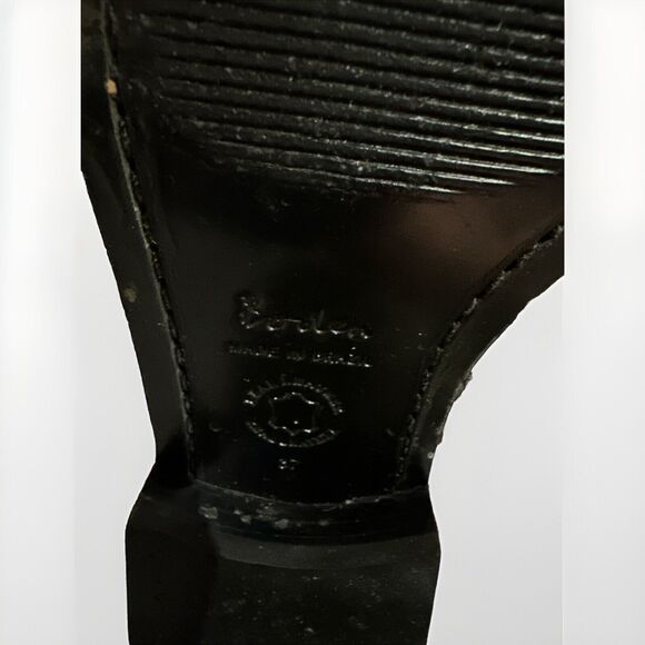 Boden Black Leather Knee High Riding Boots Classic Equestrian Style Size 6 EU 37 - Picture 11 of 11